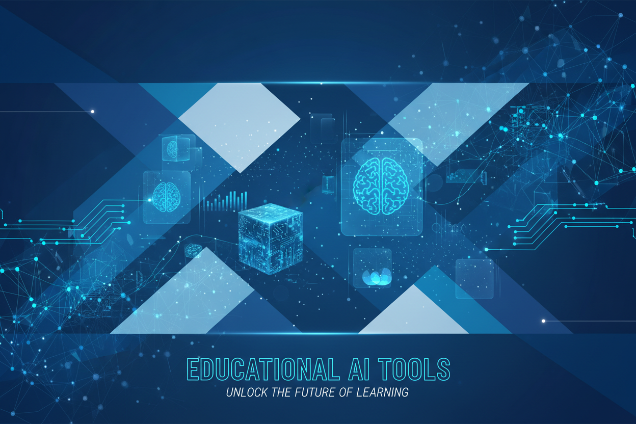 Nowoczesny banner AI z futurystycznym designem